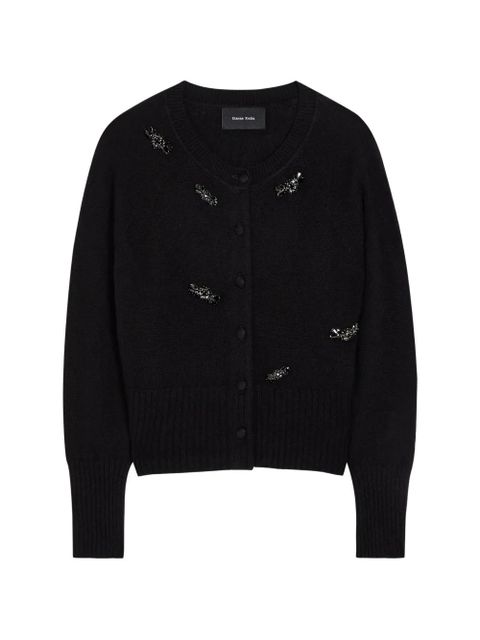 Simone Rocha embellished button-fastening cardigan - Black - zdjęcie produktu nr 1