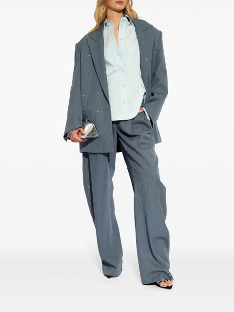 The Attico Eliza cotton shirt - Blue - zdjęcie produktu nr 2