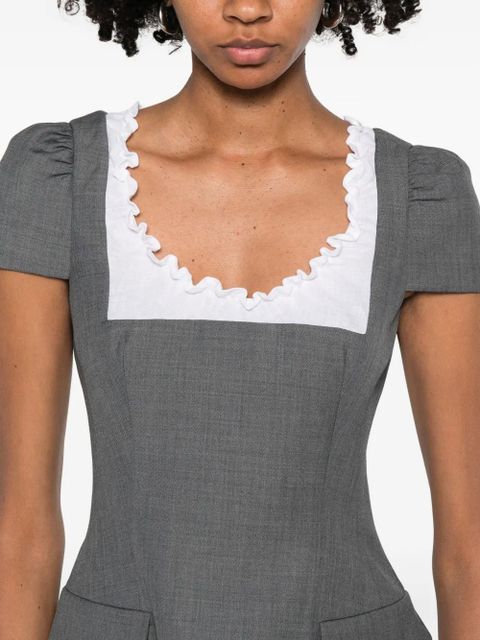 SHUSHU/TONG short sleeve mini dress - Grey