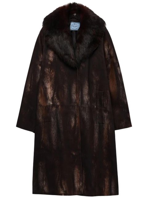 Prada single-breasted coat - Brown - zdjęcie produktu nr 1