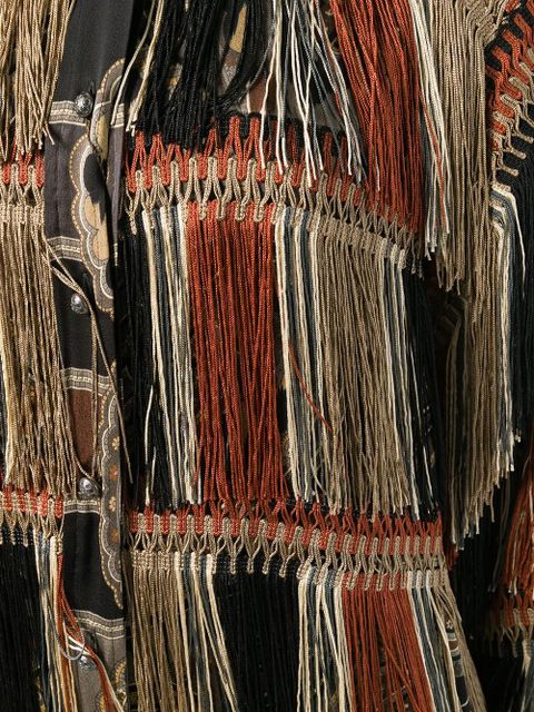 ETRO fringed shirt - Black