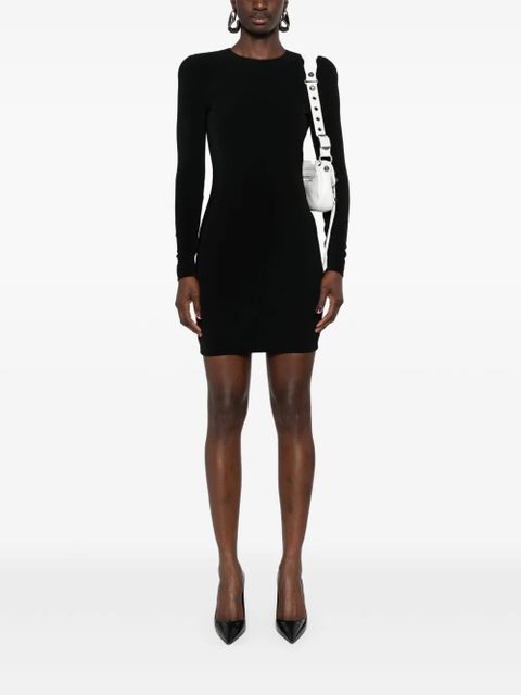 Balenciaga long-sleeve fitted mini dress - Black - zdjęcie produktu nr 2
