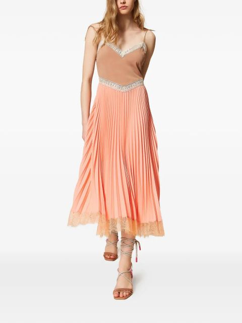 TWINSET x Myfo pleated dress - Orange - zdjęcie produktu nr 1