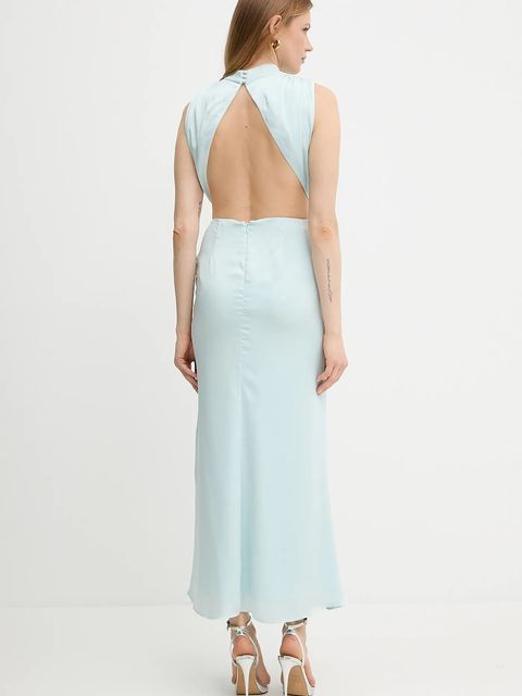 Bardot sukienka kolor turkusowy maxi rozkloszowana 59868DB - zdjęcie produktu nr 2