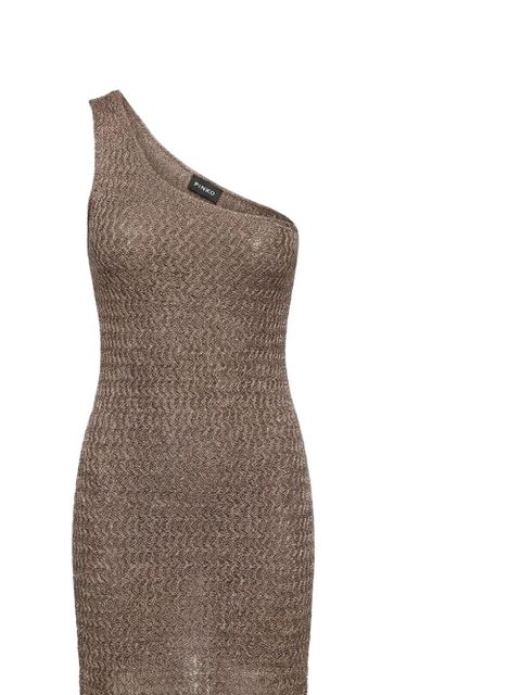 PINKO one-shoulder mini dress - Brown - zdjęcie produktu nr 2