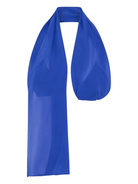 Christopher Esber chain-bra silk top - Blue - zdjęcie produktu nr 1