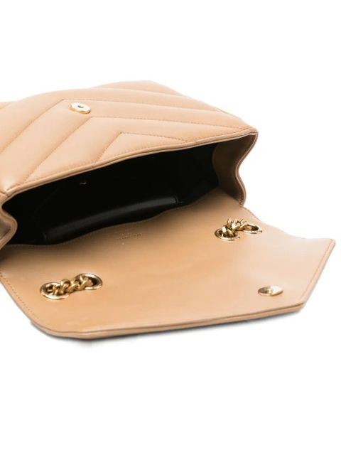 Saint Laurent small Loulou Matelassé shoulder bag - Neutrals
