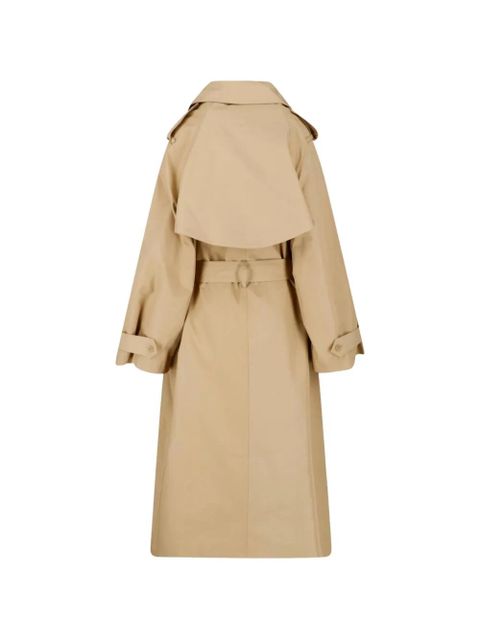 The Frankie Shop Riva double-breasted trench coat - Neutrals
