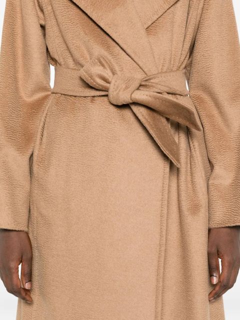 Max Mara belted notched-lapel coat - Brown