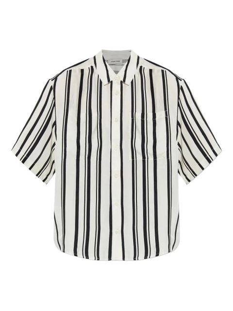 ANINE BING striped short-sleeve shirt - Neutrals - zdjęcie produktu nr 1