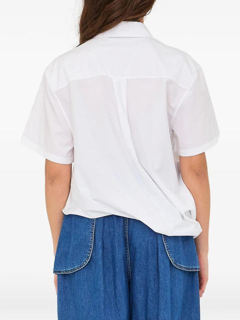 LOEWE asymmetrical-hem shirt - White