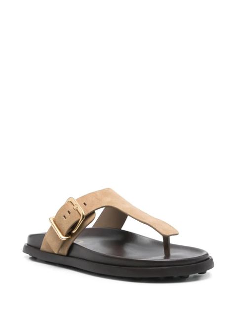 Tod's suede flip flops - Neutrals - zdjęcie produktu nr 2