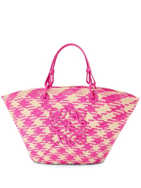 LOEWE x Paula's Ibiza medium Anagram Basket tote bag - Pink