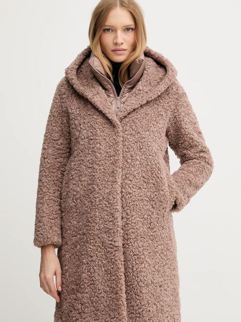 Bomboogie kurtka kolor brązowy przejściowa oversize CW7658TSFC5 - zdjęcie produktu nr 1