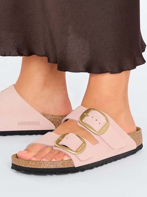 Birkenstock klapki nubukowe Arizona Big Buckle