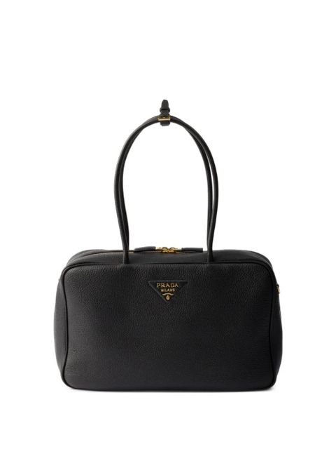 Prada large leather tote bag - Black - zdjęcie produktu nr 1