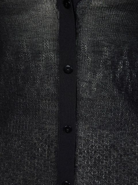 Victoria Beckham ribbed cardigan - Black