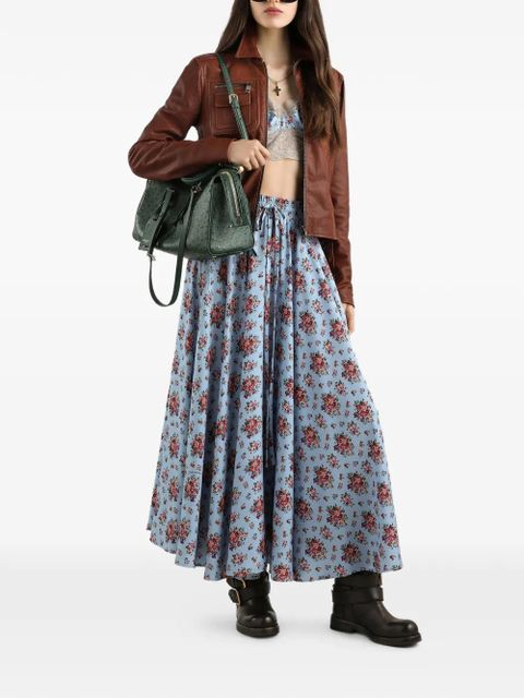 Dolce & Gabbana floral drawstring skirt - Blue - zdjęcie produktu nr 2
