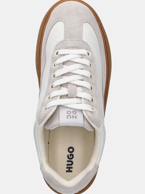 HUGO sneakersy Lyzz damskie kolor beżowy 50552700