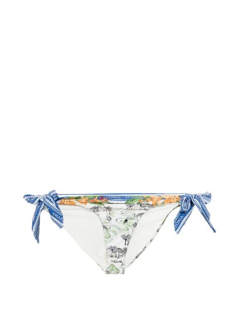 FARM Rio graphic-print bikini bottom - White - zdjęcie produktu nr 1