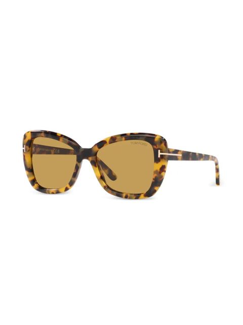 TOM FORD Eyewear oversized-frame sunglasses - Brown - zdjęcie produktu nr 2