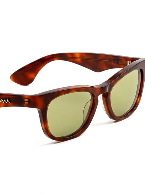 Marni Eyewear geometric frame sunglasses - Brown - zdjęcie produktu nr 2