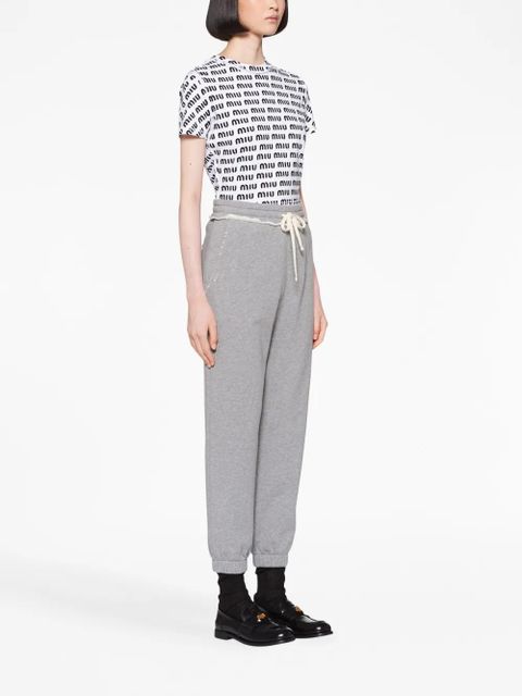 Miu Miu logo-print T-shirt - White