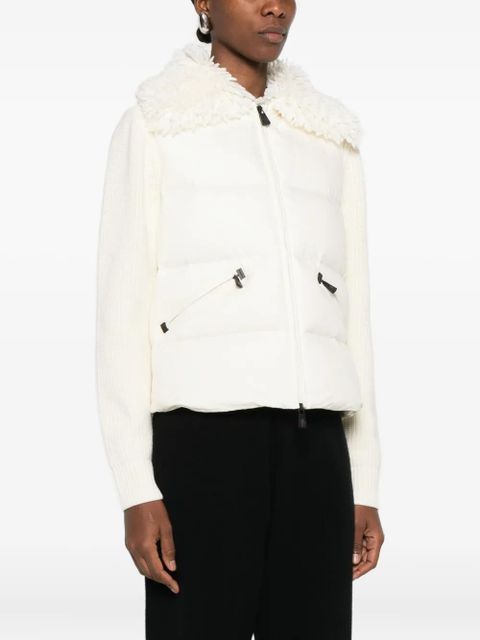 Moncler Grenoble fur collar jacket - Black