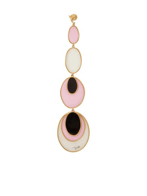 PUCCI Bersaglio oval-shaped earring - Pink - zdjęcie produktu nr 1