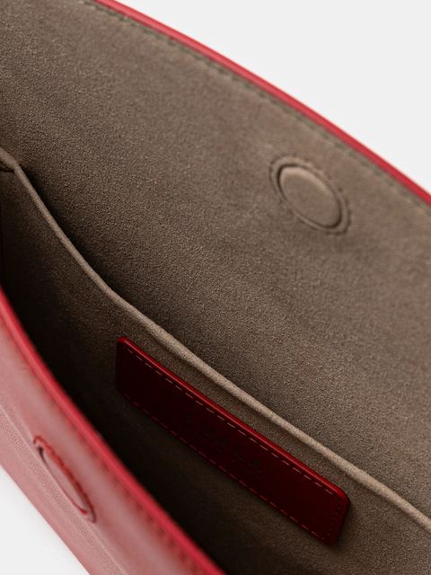 Furla torebka skórzana Moonstone M Shoulder Bag kolor czerwony WB01868 BX3104 4484S