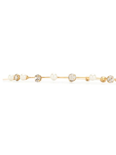 Jennifer Behr Ines crystal-embellished headband - Gold