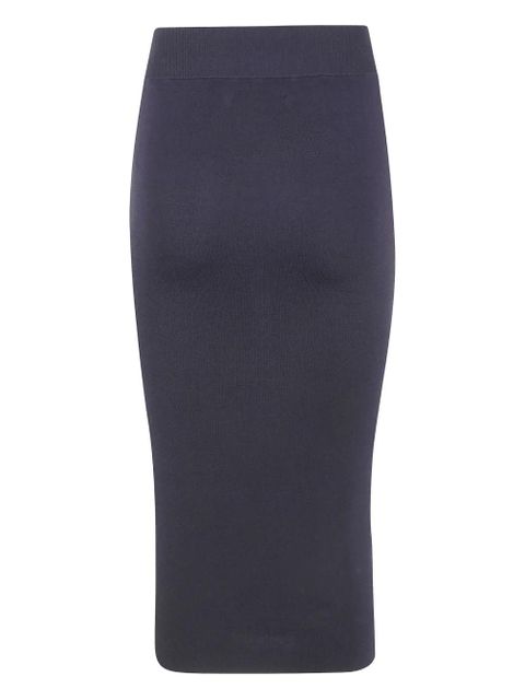 ENTIRE STUDIOS ribbed-knit midi skirt - Black - zdjęcie produktu nr 1