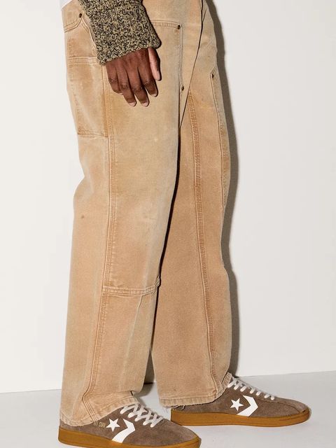 Converse sneakersy skórzane All Star Classic Trainer kolor brązowy A16396C