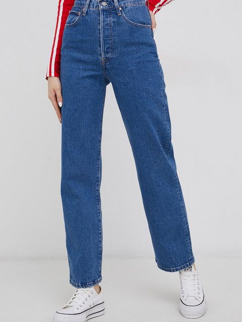 Levi's jeansy RIBCAGE STRAIGHT ANKLE damskie high waist 72693.0117 - zdjęcie produktu nr 2