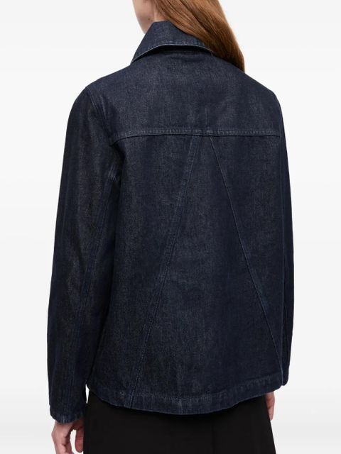 GANNI belted zip denim jacket - Blue - zdjęcie produktu nr 2