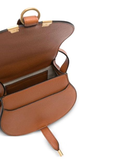 Chloé small Marcie leather shoulder bag - Brown