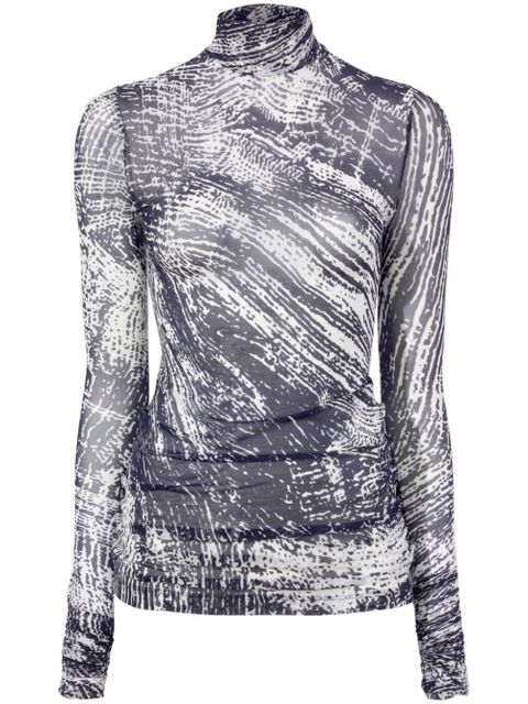 Proenza Schouler Rio printed jersey top - Grey - zdjęcie produktu nr 1