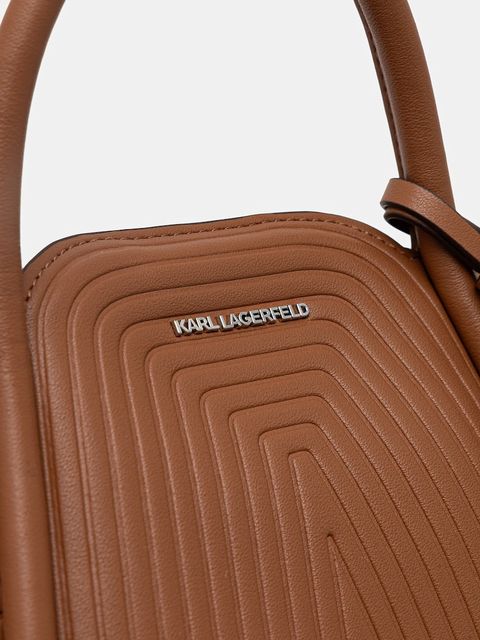 Karl Lagerfeld torebka K/WELLEN MD kolor brązowy B1W30044
