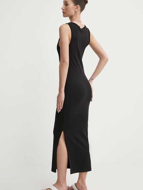 HUGO sukienka kolor czarny midi dopasowana 50514521