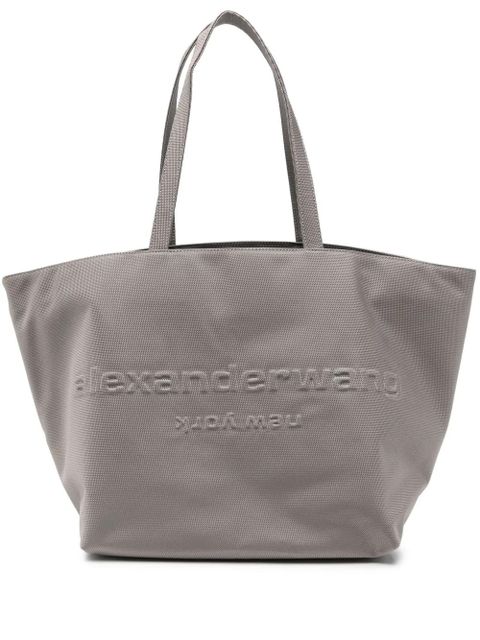 Alexander Wang embossed canvas nylon tote bag - Grey - zdjęcie produktu nr 1
