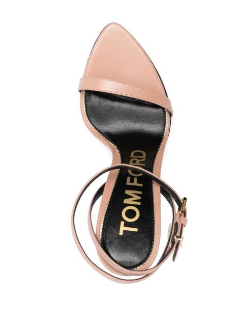 TOM FORD Padlock 120mm leather sandals - Pink