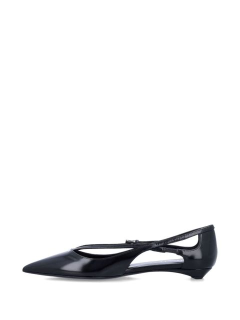 Prada cut-out ballerina shoes - Black