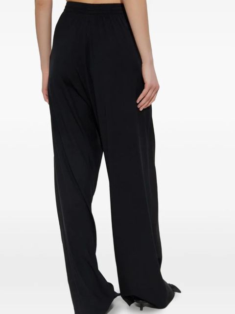 Balenciaga elasticated-waistband trousers - Black