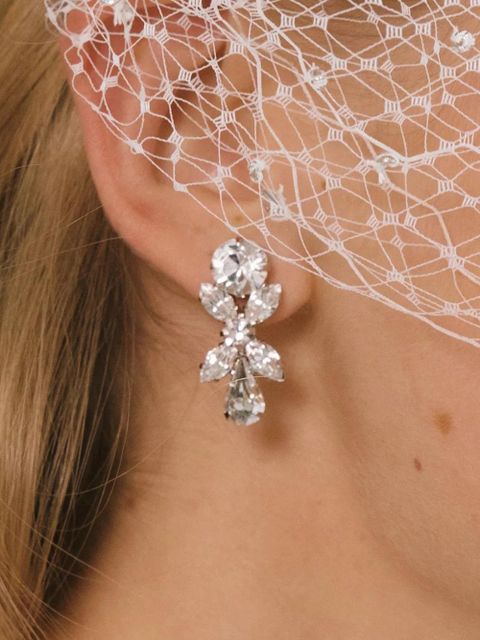 Jennifer Behr Parker earrings - White - zdjęcie produktu nr 2