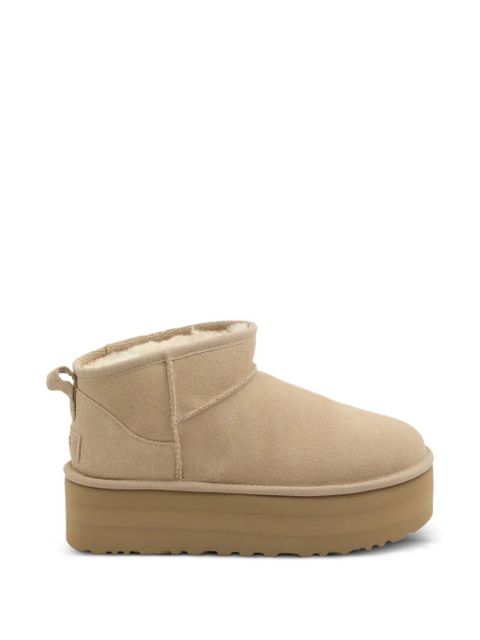 UGG Classic Ultra Mini platform boots - Neutrals - zdjęcie produktu nr 1