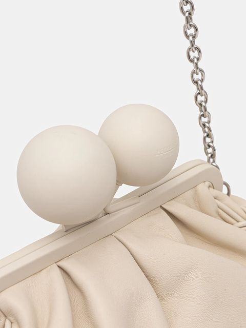 Weekend Max Mara torebka skórzana ALECITO kolor beżowy 2615511144600 - zdjęcie produktu nr 2