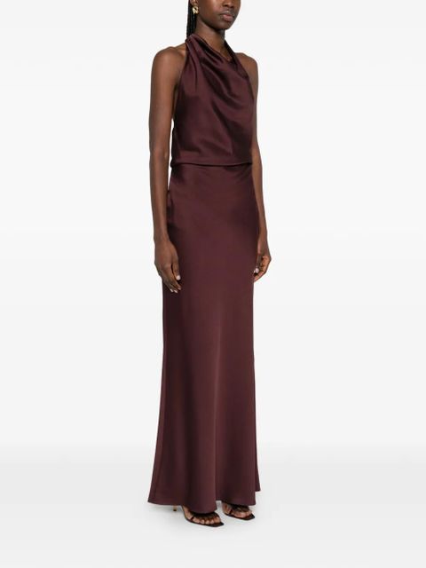 Simkhai halterneck maxi dress - Brown - zdjęcie produktu nr 2