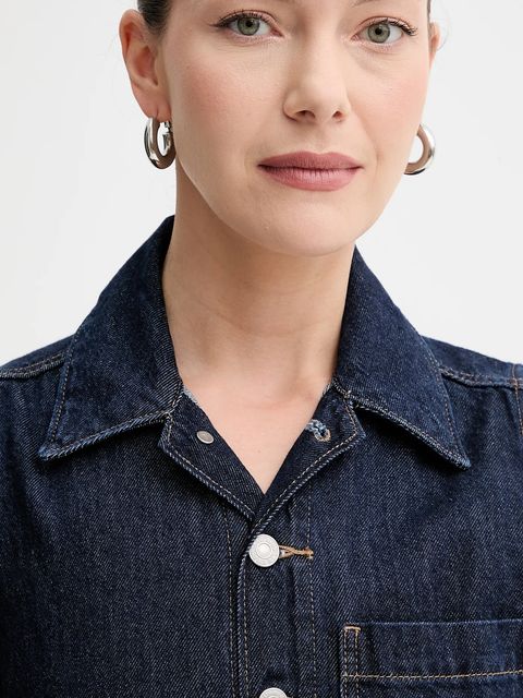 Levi's kombinezon kolor granatowy bawełniany z kołnierzykiemm A4850