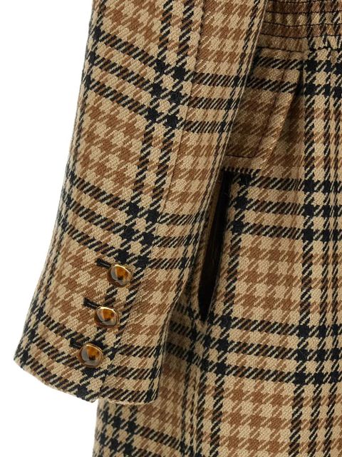 Valentino Garavani houndstooth wool coat - Brown - zdjęcie produktu nr 2
