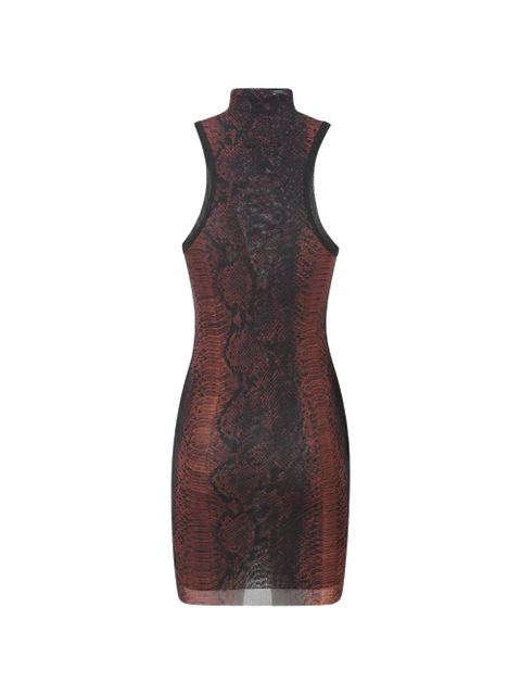 Jean Paul Gaultier snake-pattern mini dress - Brown - zdjęcie produktu nr 2